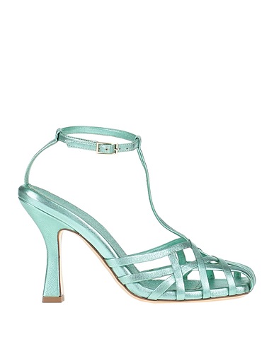 ALDO CASTAGNA Sandals Sage green Soft Leather