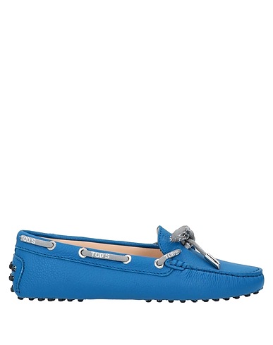 TOD'S Loafers Blue Soft Leather