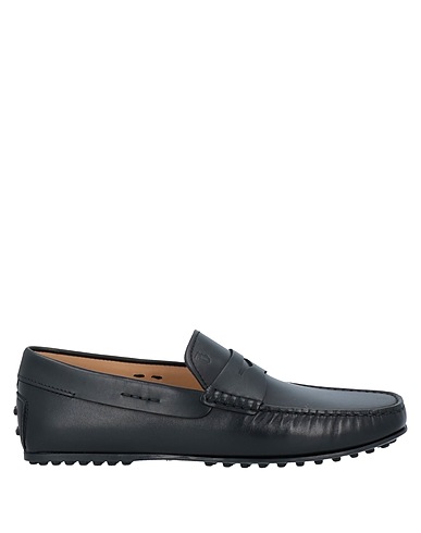 TOD'S モカシン ブラック 革（なめし加工）
