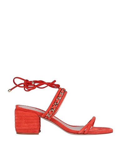 SCHUTZ Sandals Orange Soft Leather