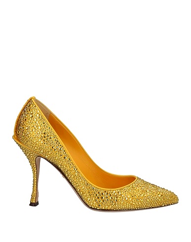 DOLCE&GABBANA Court Yellow 68% Viscose, 32% Silk