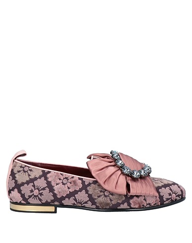 DOLCE&GABBANA Loafers Antique rose 95% Viscose, 5% Silk
