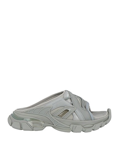 BALENCIAGA Sandali Grigio chiaro Fibre tessili, Altre Fibre
