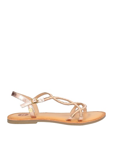 GIOSEPPO Sandals Copper Leather, Textile fibers