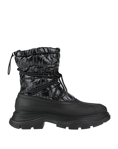 KARL LAGERFELD Ankle boot LUNA MONOGRAM ANKLE BOOT
 Black Leather, Textile fibres