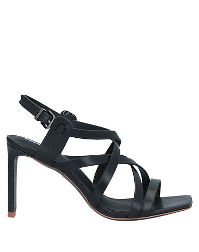 LOLA CRUZ Sandals Black Soft Leather