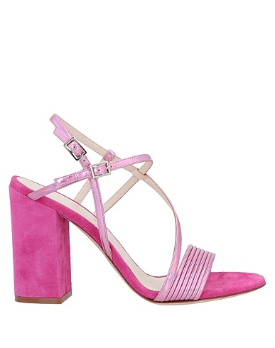LELLA BALDI Sandals Pink Soft Leather