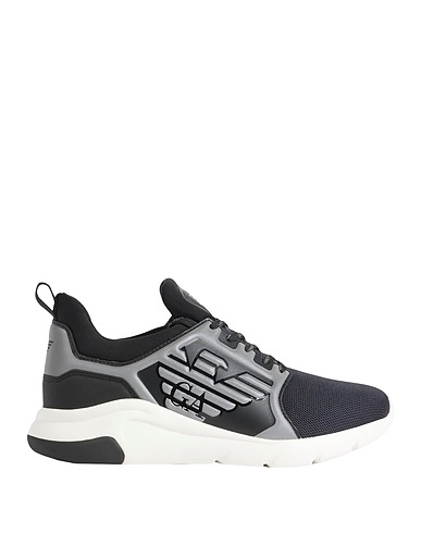 EA7 Sneakers Black Textile fibres, Rubber