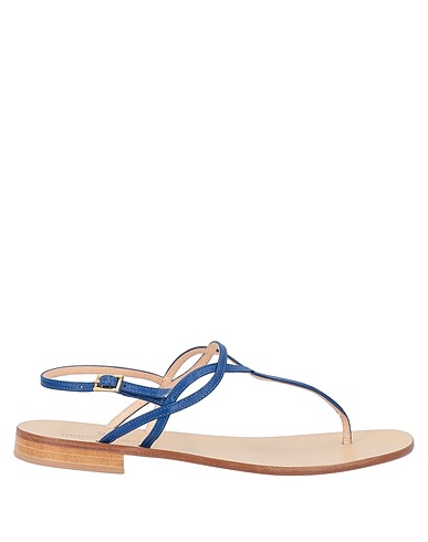 PAOLO FERRARA Flip flops Blue Soft Leather