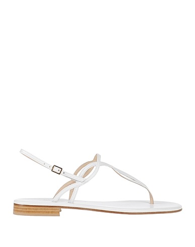 PAOLO FERRARA Infradito Off white Pelle