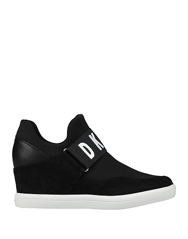 DKNY Sneakers Black 96% Polyester, 4% Polyurethane