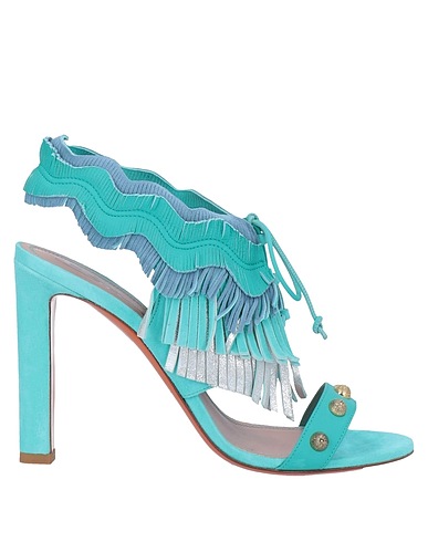 SANTONI Sandali Turchese Pelle