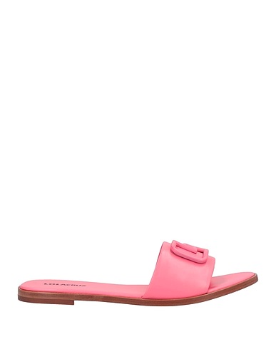 LOLA CRUZ Sandals Fuchsia Soft Leather