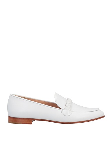 GIANVITO ROSSI Loafers White Soft Leather