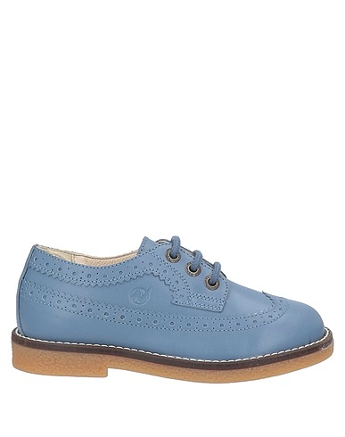NATURINO Laced shoes Slate blue Calfskin