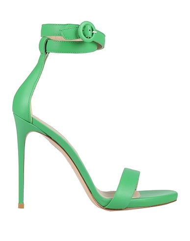 LE SILLA Sandals Green Soft Leather