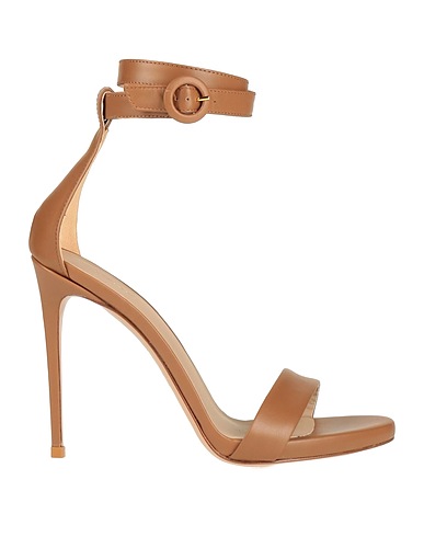 LE SILLA Sandals Khaki Soft Leather