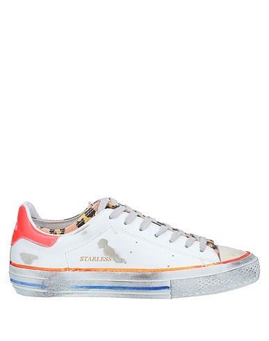 HIDNANDER Sneakers Weiß Leder, Gewebefasern