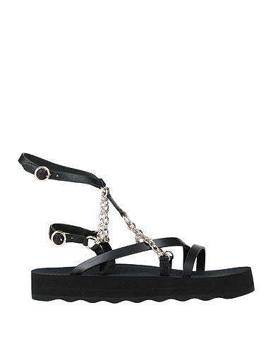 MAJE Sandals Black Soft Leather