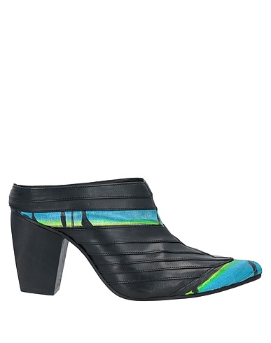 COLLECTIF D'ANVERS Mules and clogs Black Soft Leather