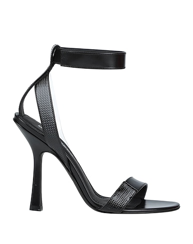 DSQUARED2 Sandals Black Calfskin, Plastic