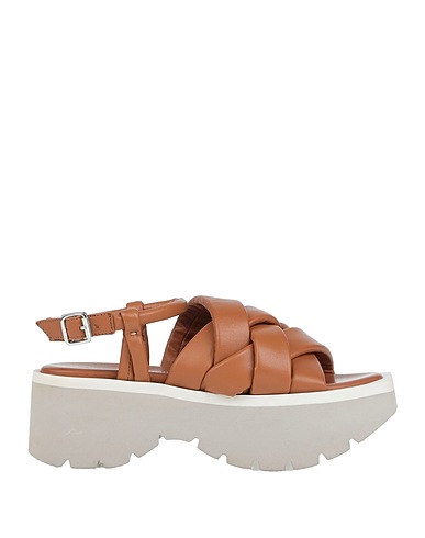 PATRIZIA BONFANTI Sandals Brown Soft Leather