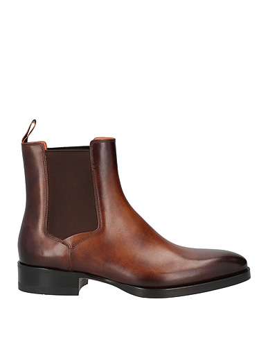 SANTONI Ankle boot Tan Soft Leather