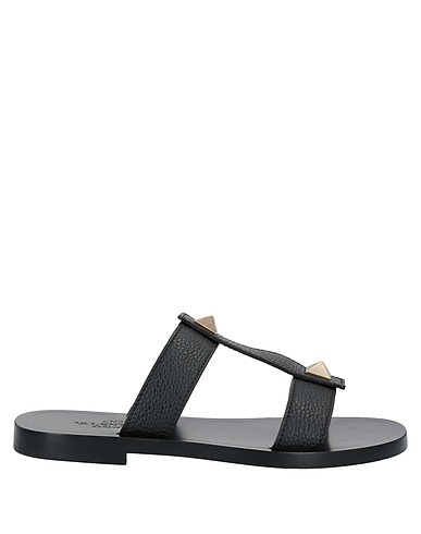 VALENTINO GARAVANI Sandals Black Soft Leather