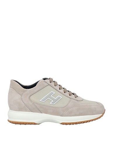 HOGAN Sneakers Sand Leather, Textile fibers