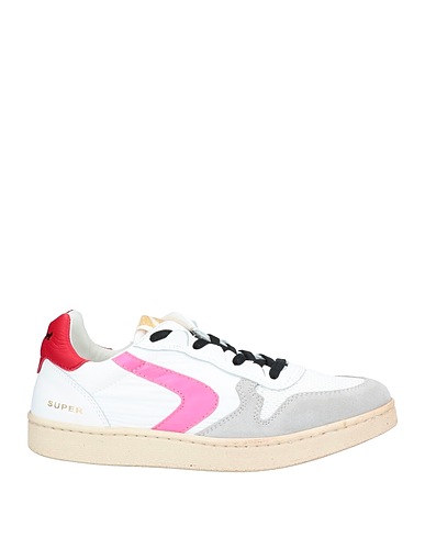 VALSPORT Sneakers White Soft Leather, Textile fibers