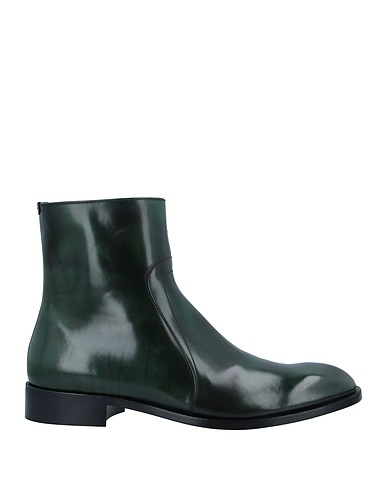 MAISON MARGIELA Ankle boot Dark green Soft Leather