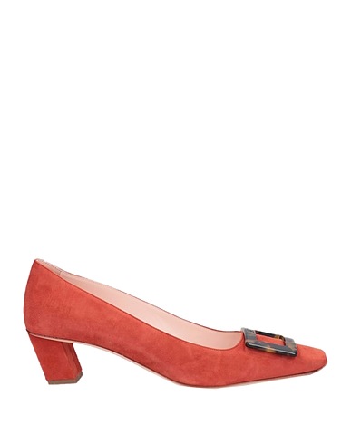 ROGER VIVIER Court Brick red Soft Leather