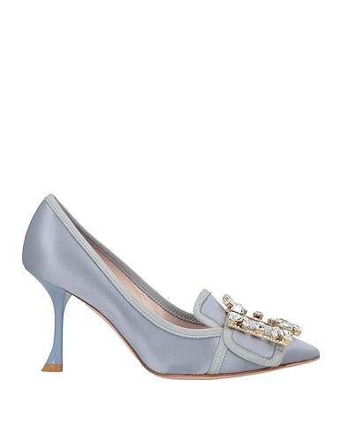 ROGER VIVIER Pumps Hellblau Gewebefasern