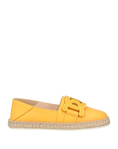 TOD'S Espadrilles Yellow Soft Leather