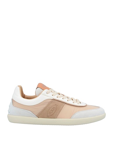 TOD'S Sneakers Sand Textile fibres, Soft Leather