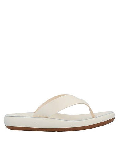 ANCIENT GREEK SANDALS Flip flops Ivory Cowhide