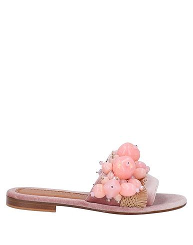 ELINA LINARDAKI Sandalen Antikrosa Gewebefasern, Muschel