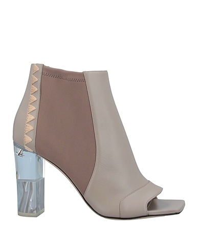 PUCCI Ankle boot Taupe Leather, Textile fibres