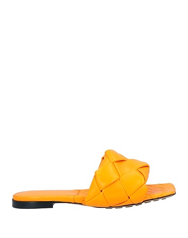 BOTTEGA VENETA Sandals Orange Soft Leather