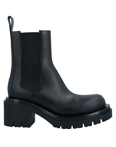 BOTTEGA VENETA Ankle boot Black Soft Leather, Elastic fibres