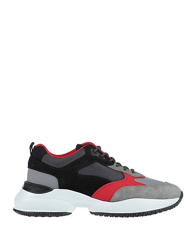 HOGAN Sneakers Grigio Pelle, Fibre tessili