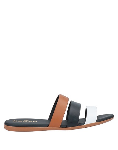 HOGAN Sandals Black Soft Leather