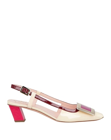 ROGER VIVIER Zapato de salón OFF WHITE Cuero