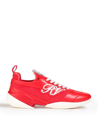 ROGER VIVIER Sneakers Rosso Pelle, Fibre tessili