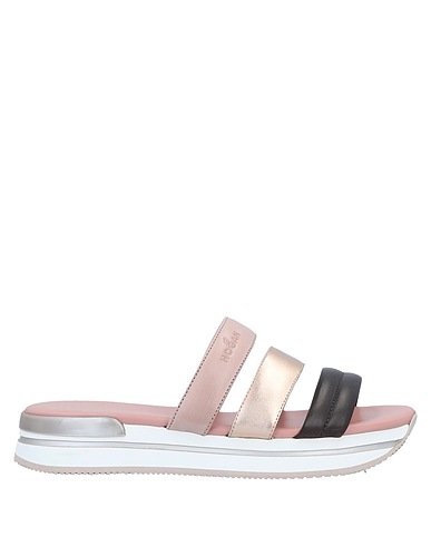 HOGAN Sandals Black Soft Leather