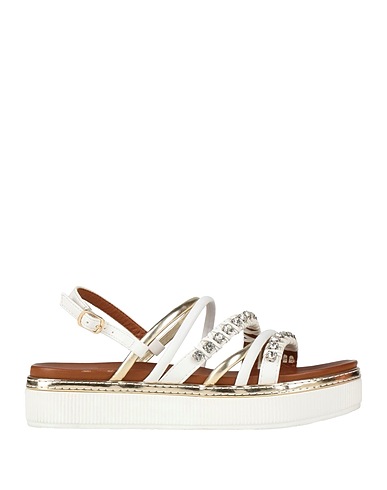 CAFèNOIR Sandals White Synthetisches Material