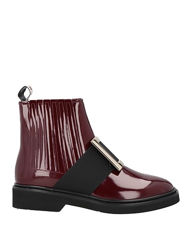 ROGER VIVIER Ankle boot Burgundy Leather