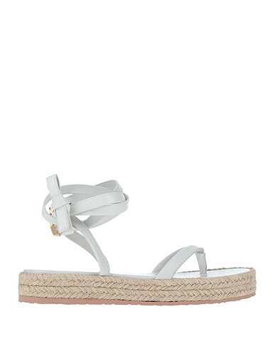 GIANVITO ROSSI Espadrilles White Soft Leather