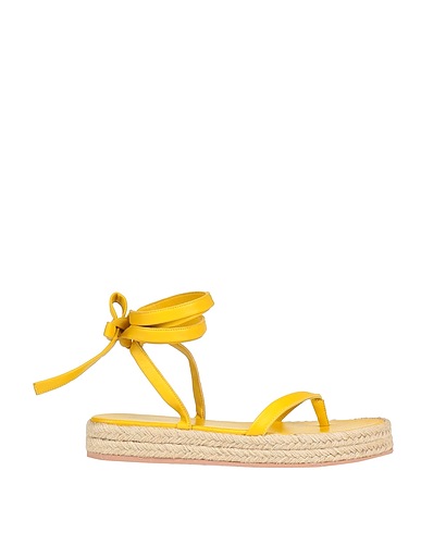 GIANVITO ROSSI Espadrilles Yellow Soft Leather