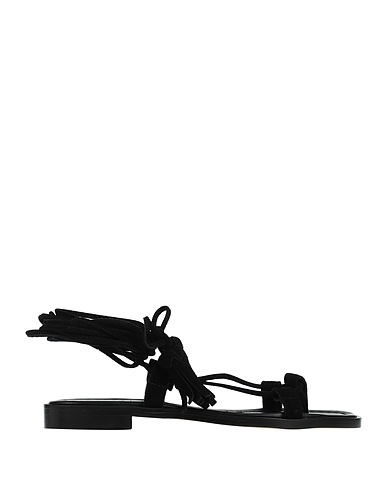 DONDUP Tongs Noir Cuir